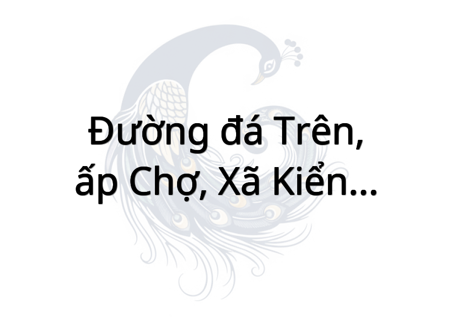 Đường đá trên, ấp chợ, xã kiểng phước
