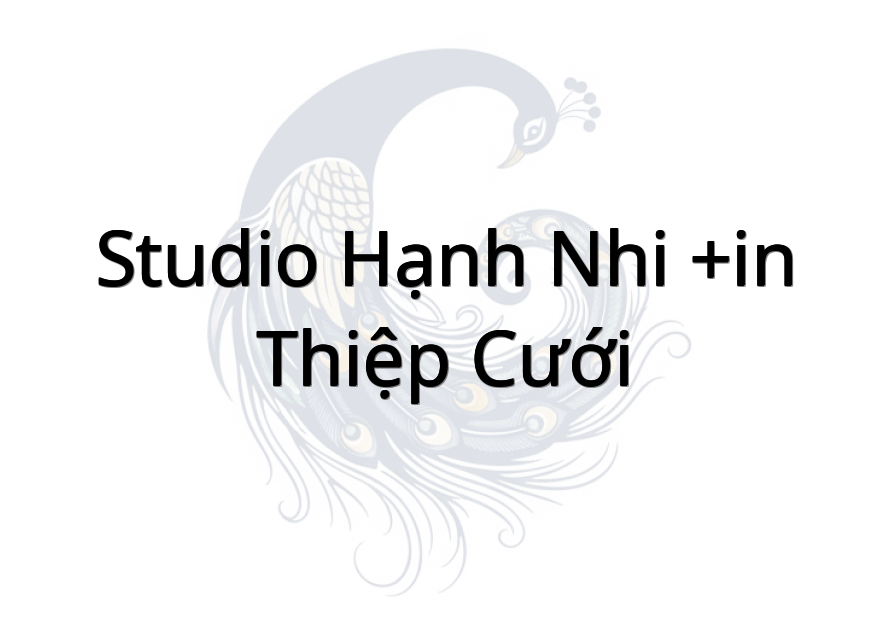 studio hạnh nhi +in thiệp cưới