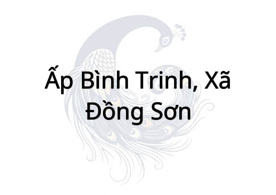 Ấp Bình Trinh, xã Đồng Sơn