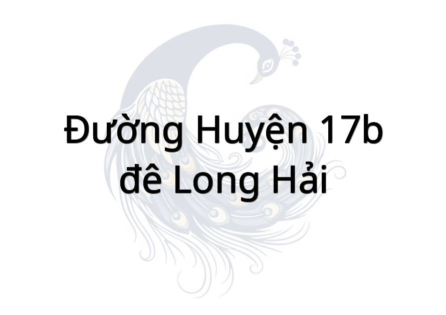 Đường huyện 17B - đê Long Hải