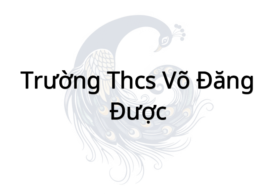 Trường THCS Võ Đăng Được